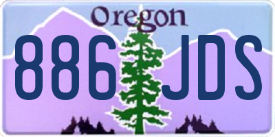OR license plate 886JDS