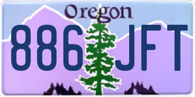 OR license plate 886JFT