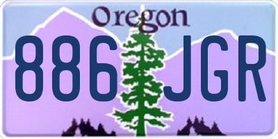 OR license plate 886JGR