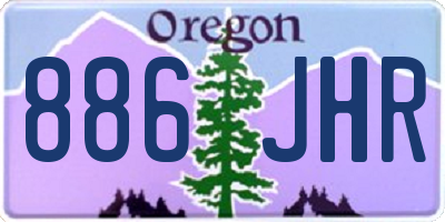 OR license plate 886JHR