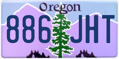 OR license plate 886JHT