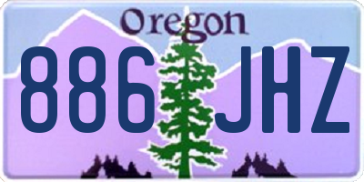 OR license plate 886JHZ