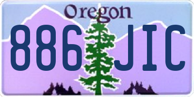 OR license plate 886JIC