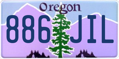 OR license plate 886JIL