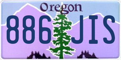OR license plate 886JIS