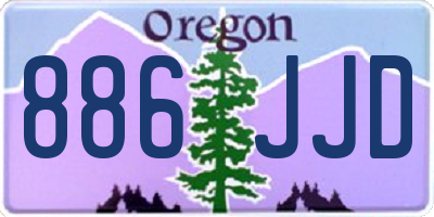 OR license plate 886JJD