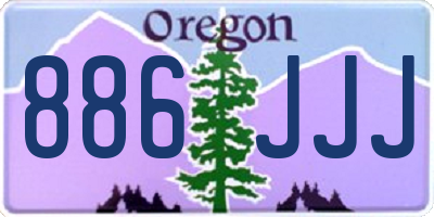 OR license plate 886JJJ