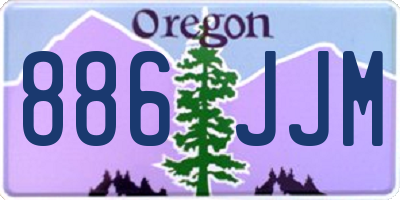OR license plate 886JJM