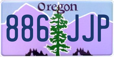 OR license plate 886JJP