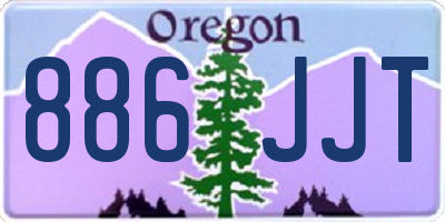 OR license plate 886JJT
