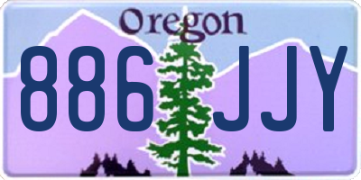OR license plate 886JJY