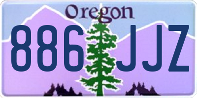 OR license plate 886JJZ
