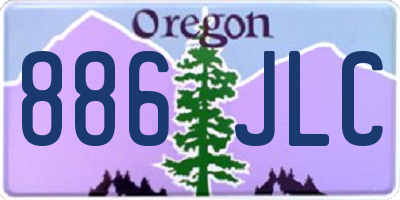 OR license plate 886JLC