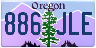 OR license plate 886JLE
