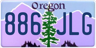 OR license plate 886JLG