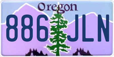 OR license plate 886JLN
