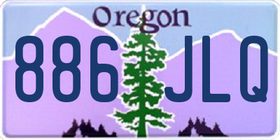 OR license plate 886JLQ