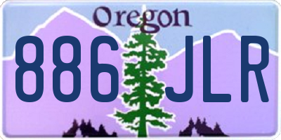OR license plate 886JLR