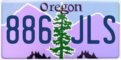 OR license plate 886JLS