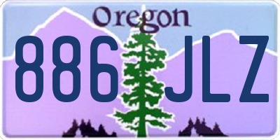 OR license plate 886JLZ