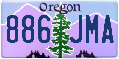 OR license plate 886JMA