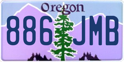 OR license plate 886JMB