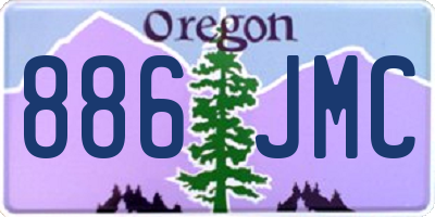 OR license plate 886JMC