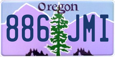 OR license plate 886JMI