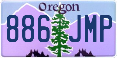 OR license plate 886JMP