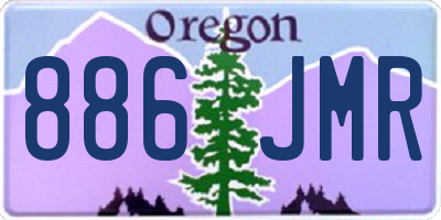 OR license plate 886JMR