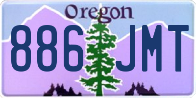 OR license plate 886JMT