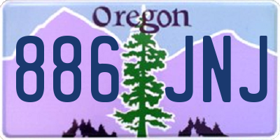 OR license plate 886JNJ