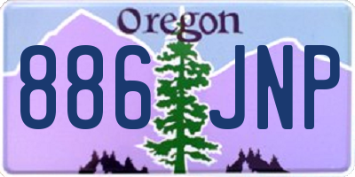OR license plate 886JNP