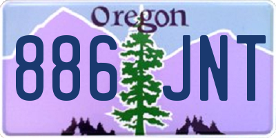 OR license plate 886JNT