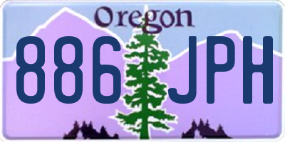 OR license plate 886JPH