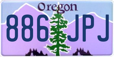 OR license plate 886JPJ