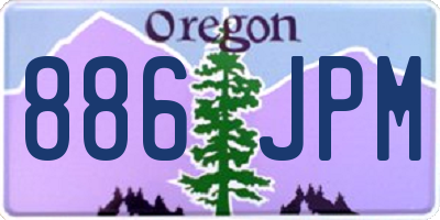 OR license plate 886JPM
