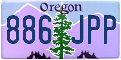 OR license plate 886JPP