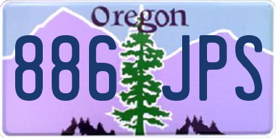 OR license plate 886JPS