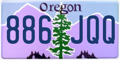 OR license plate 886JQQ