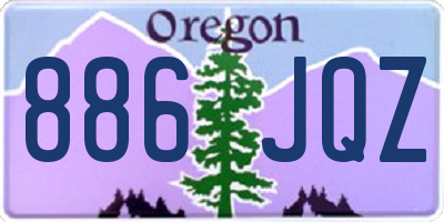OR license plate 886JQZ
