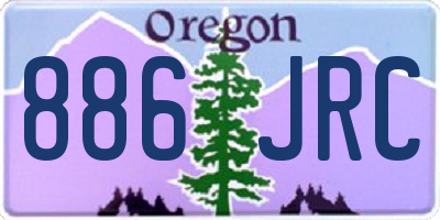 OR license plate 886JRC