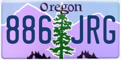 OR license plate 886JRG