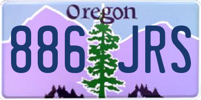 OR license plate 886JRS