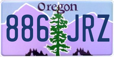 OR license plate 886JRZ