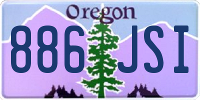 OR license plate 886JSI