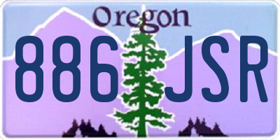 OR license plate 886JSR