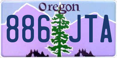 OR license plate 886JTA