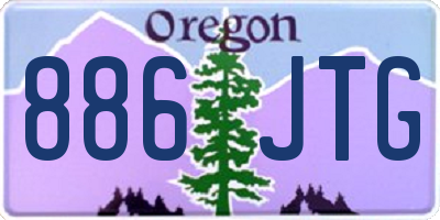 OR license plate 886JTG