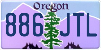 OR license plate 886JTL